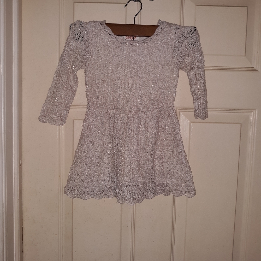 Cat&Jack knitted sparkly dress size 2T